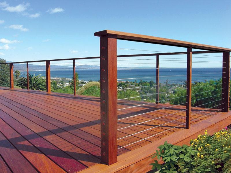 Redwoods Inc Waco - Cable Railing and Red Cedar Deck